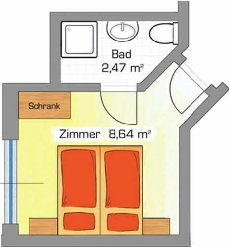 Standard Double room with balcony