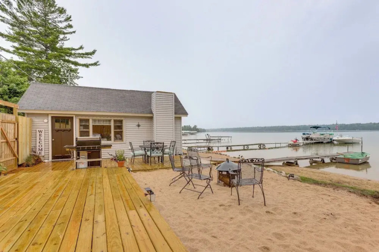 Beach Access & Dock: Little Traverse Lake Cottage!