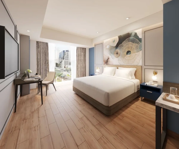 Deluxe Double room with city view