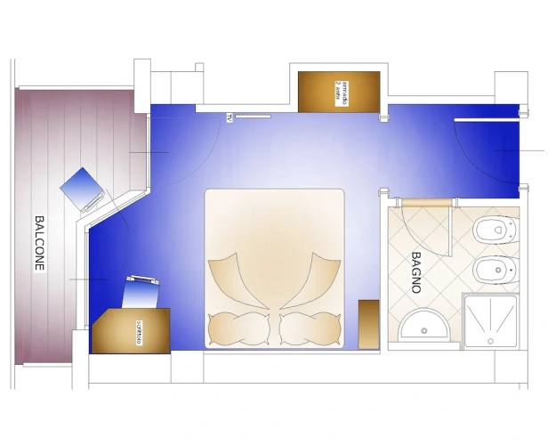 Standard Double room with balcony