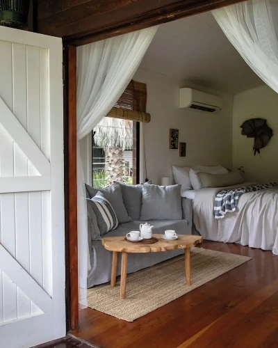 Cottage with balcony