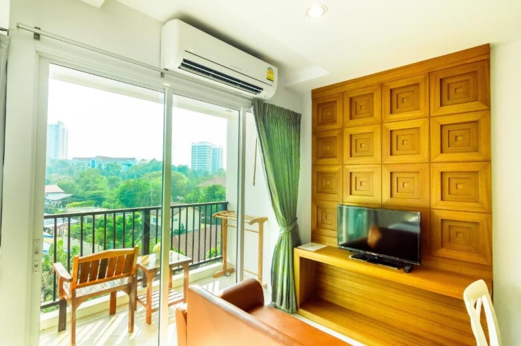 Studio with balcony