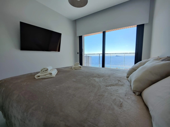 SUNSET WAVES blue sky apartment