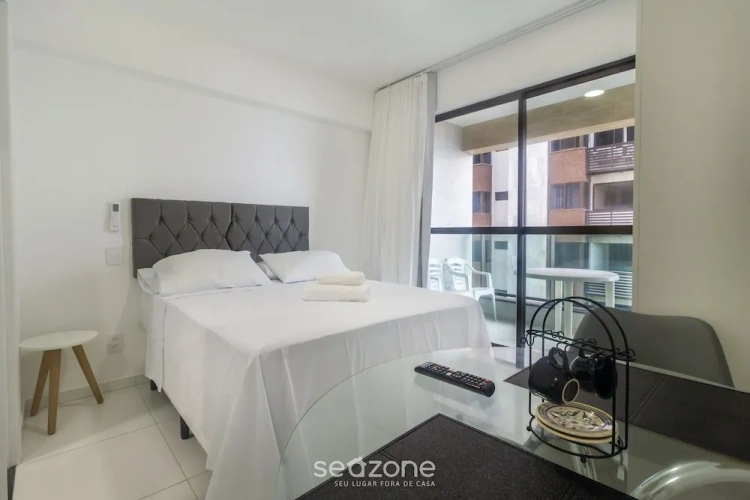 Studio with balcony
