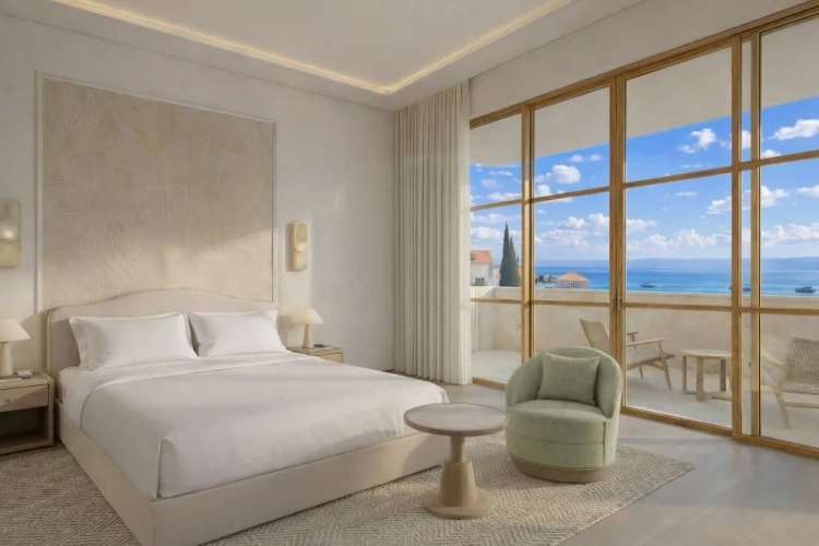 Superior Double room with balcony and with sea view