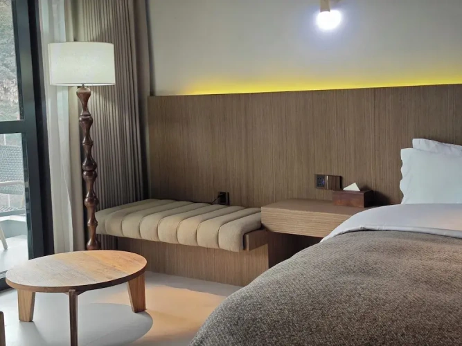 Deluxe Double room with balcony and with garden view