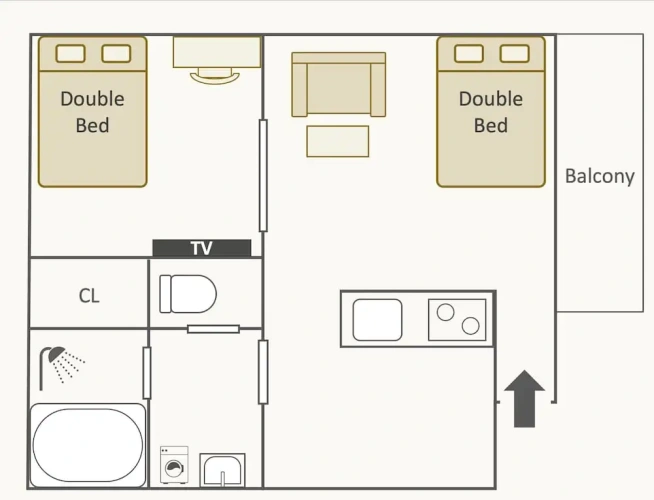 1 Bedroom Apartment