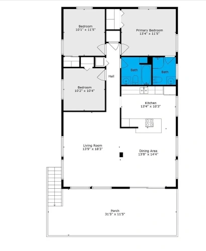 3 Bedrooms Cottage