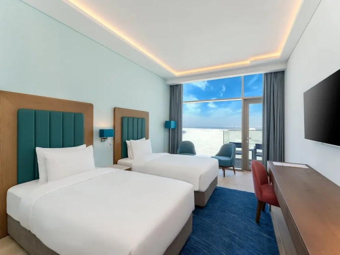 Deluxe Twin room with balcony and with sea view
