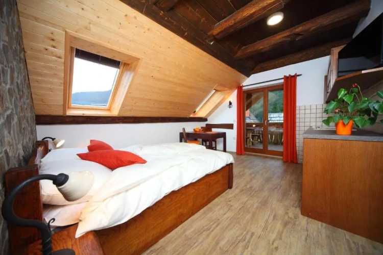 Studio with balcony
