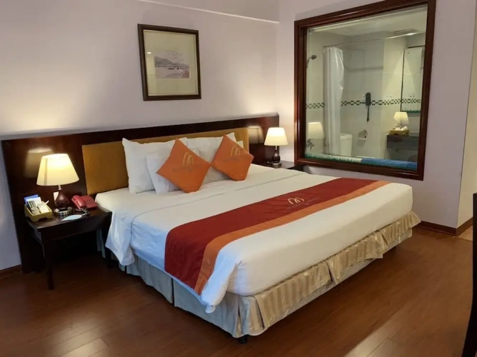 Deluxe Double room with balcony and with garden view