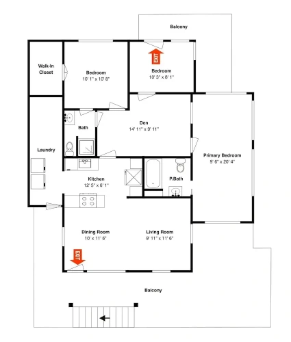 3 Bedrooms Studio