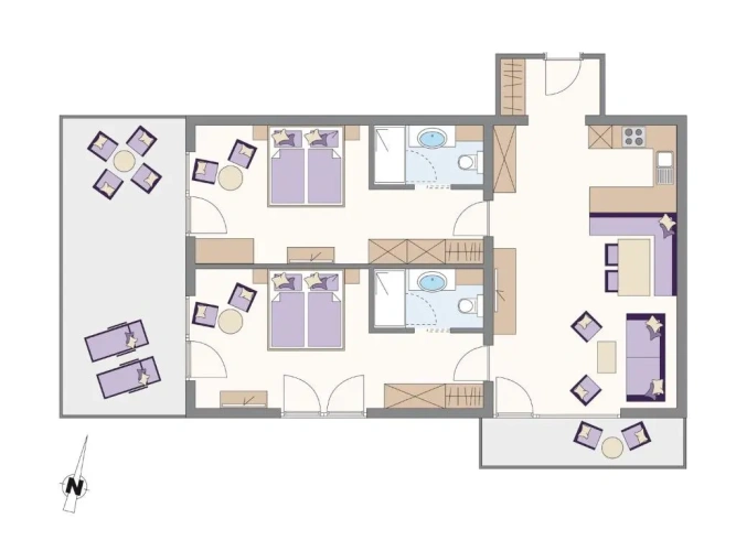 2 Bedrooms Apartment