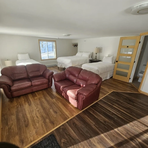 Standard Quadruple Family room with pool view
