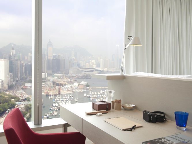 Studio with harbour view