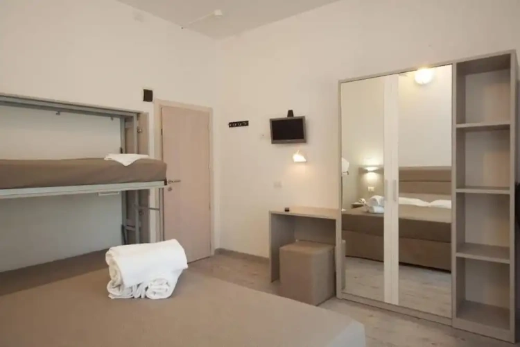 Standard Quadruple room with balcony and with city view