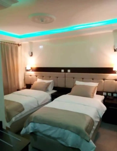 Standard Twin room with balcony and with city view