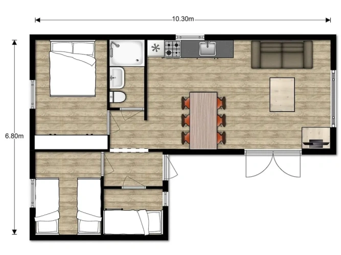 3 Bedrooms Classic Chalet