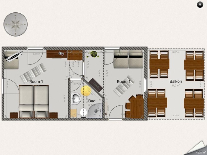 Standard Family room with balcony