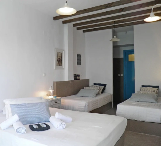 Standard Quadruple room with balcony and with sea view