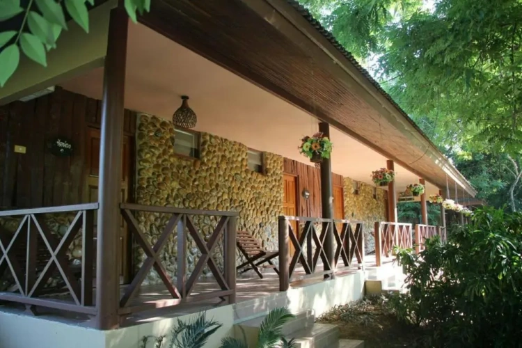 Standard Twin room with balcony and with garden view
