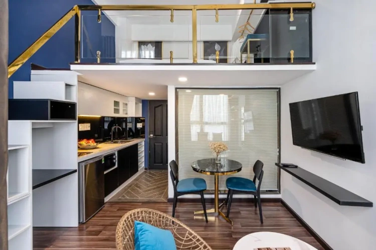 Duplex Studio with balcony and with city view