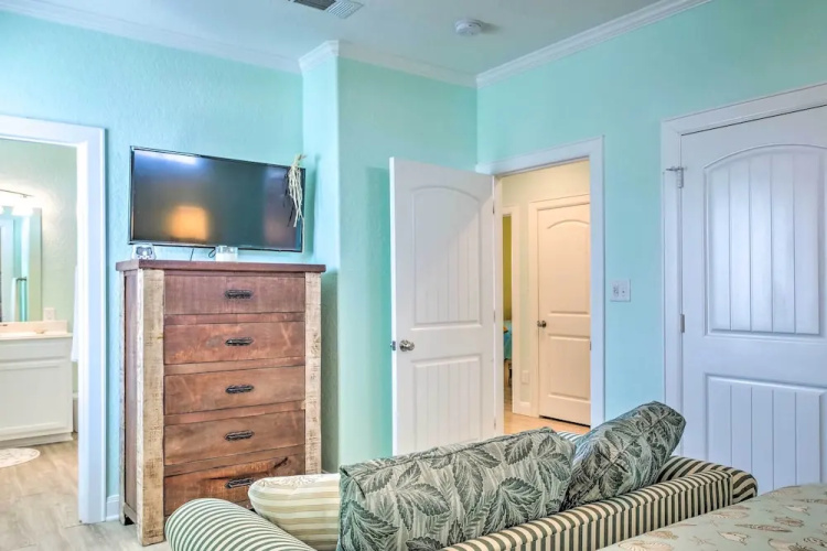 Furnished Deck + Ocean Views: Surfside Beach Home
