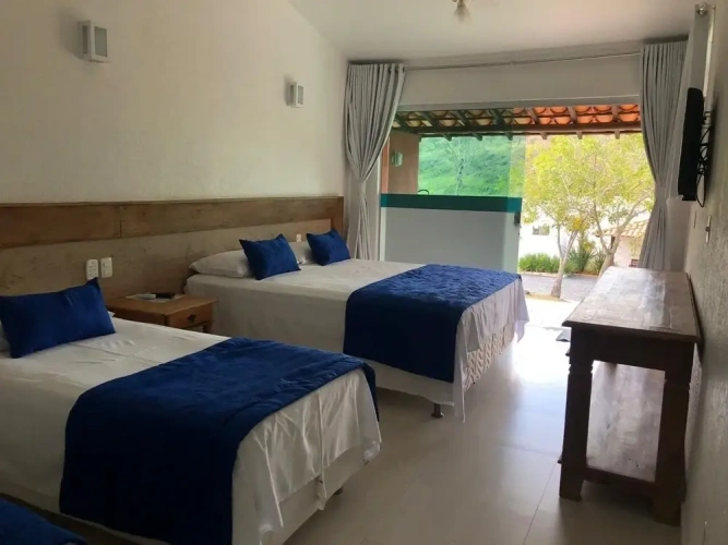 1 Bedroom Standard Double Family room with garden view