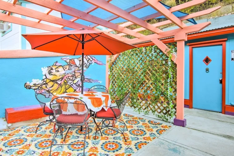 Outside