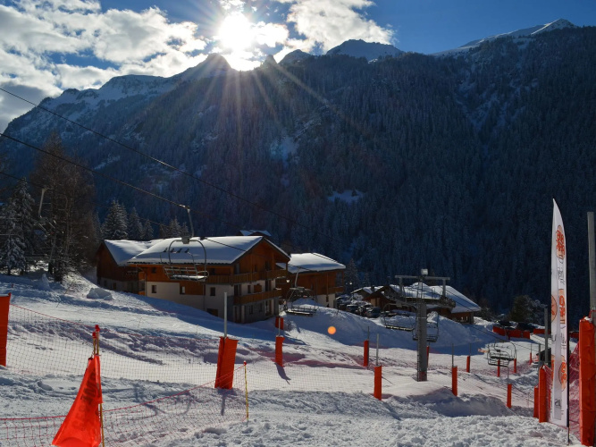 Comfortable studio, located at the ski slopes in Valfréjus