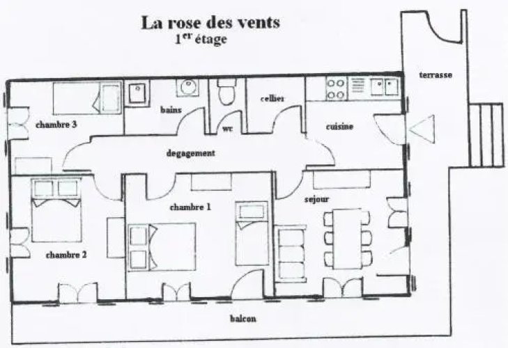 Appartement 7 Pers. Avec Terrasse 70056