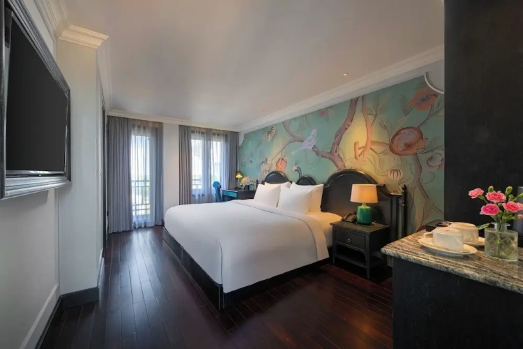 Deluxe Double room with balcony and with pool view
