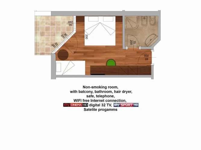 Standard Triple room with balcony