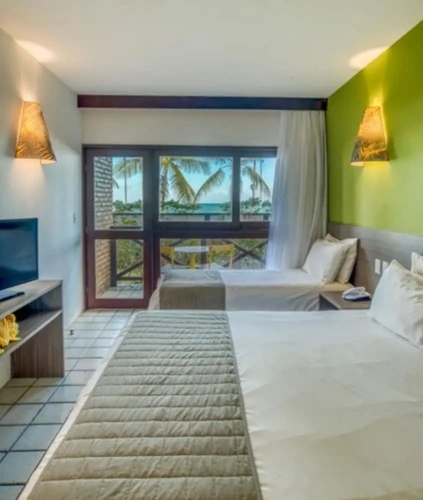 Standard Triple room with balcony and with sea view