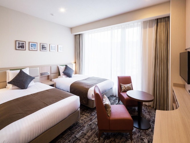Standard Twin room with Fuji View