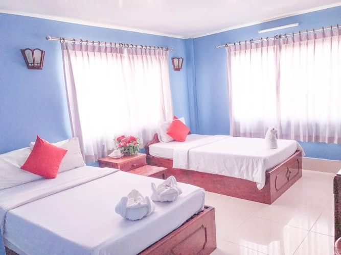 Superior Twin room with balcony and with city view