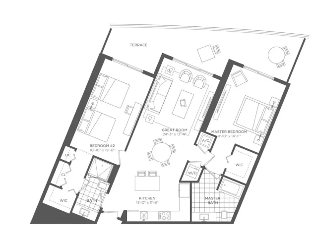 1 Bedroom Deluxe room with balcony and beachfront