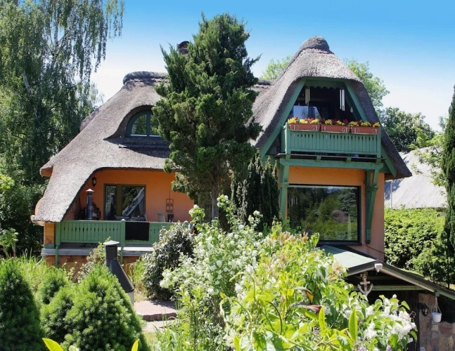 Cottage with balcony