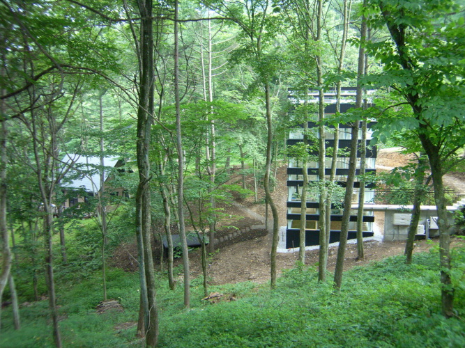 Outside