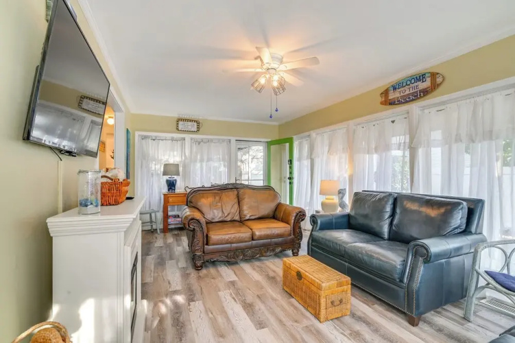 Steps to Ocean: Surfside Beach Home w/ Patio