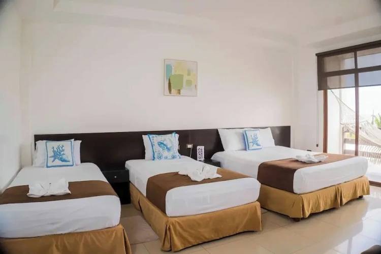 Standard Quadruple Family room with balcony and with ocean view