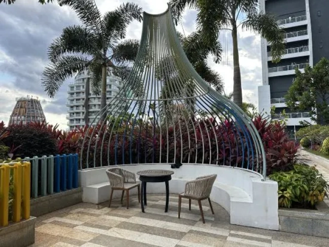 Outside