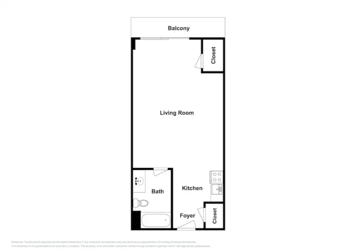 Updated Studio W/ Rooftop Pool Studio Bedroom Condo
