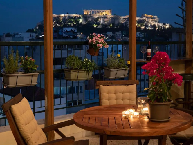 Mosaics Astonishing Acropolis view Aprtm