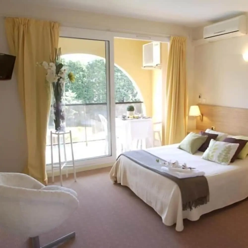 Classic Double room with balcony and with pool view