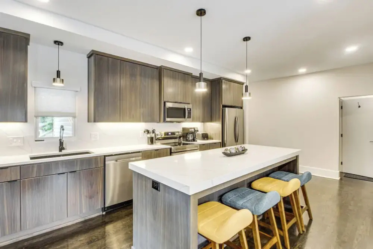 Stylish & Modern Lenexa Haven w/ Fire Pit & Deck!