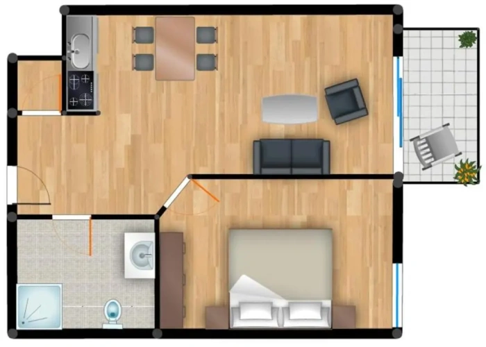 1 Bedroom Apartment