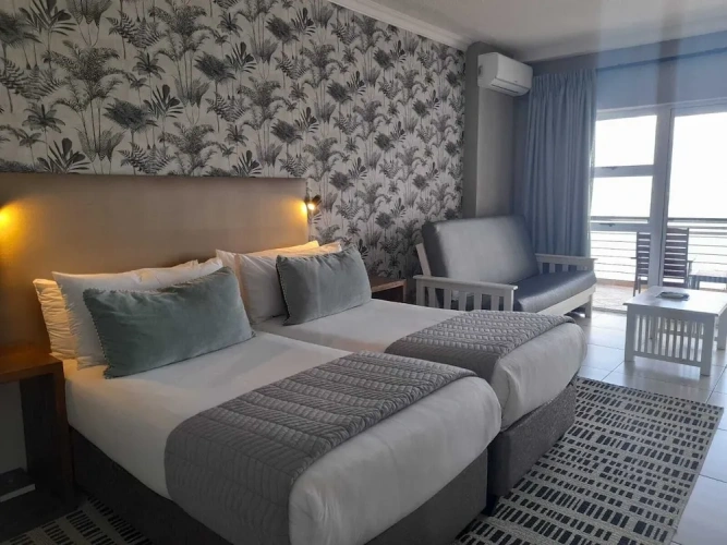 Superior Twin room with balcony and beachfront