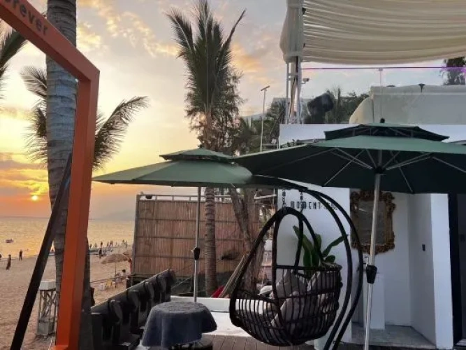 Outside
