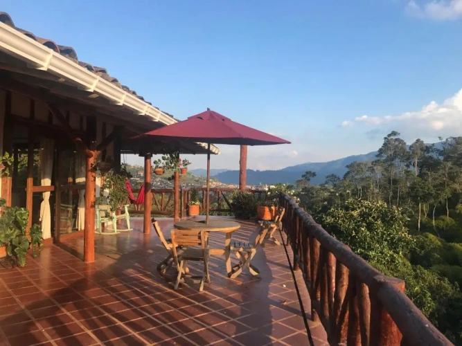 Apartment with balcony and with view